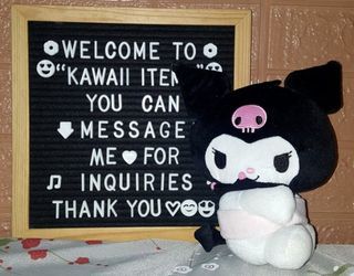Sanrio Kuromi Wrap Around Rare Plush Toy