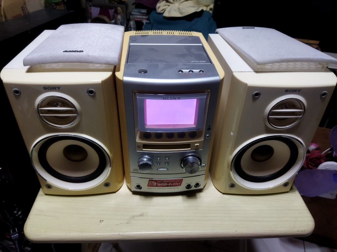 SONY Micro Hi-Fi Compo System Model: CMT-M3 (Category: Soundbars, Speakers & Amplifiers) located in Pasay City. Submitted by marineljapansurplus (Listing ID 1369160400, Image 3). Description: SONY Micro Hi-Fi Compo System Model: CMT-M3 Multi Color, Multi Jog CD 💿: Working 👍 AUX-IN 🔃: Working 👍(pwede mo konek celfon mo or bilihan mo blutot receiver device) MD 💾: Working, playing(me freebie na nka insert na disk , hindi lang maeject. Ikaw na b