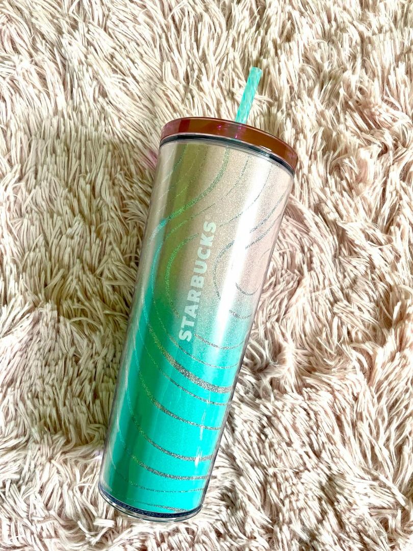 Starbucks Turquoise Cold Cup 24oz (Category: Coffee & Tea Tableware) located in Imus. Submitted by maidelguillema (Listing ID 1369184921, Image 2). Description: Starbucks Turquoise Cold Cup 24oz NEVER BEEN USED .