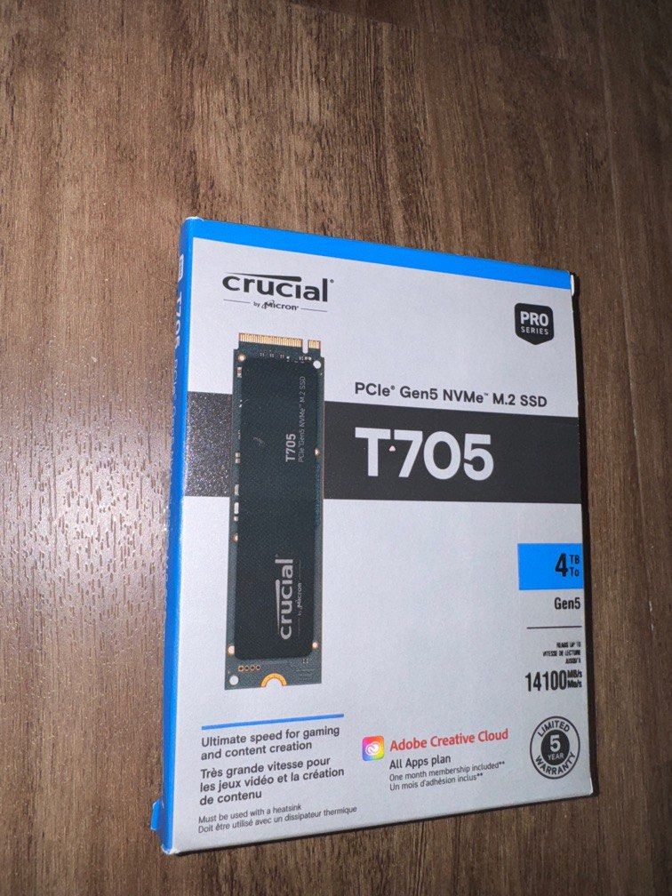 T705 4TB NVME M.2  Gen5 FASTEST SSD63167070038659113