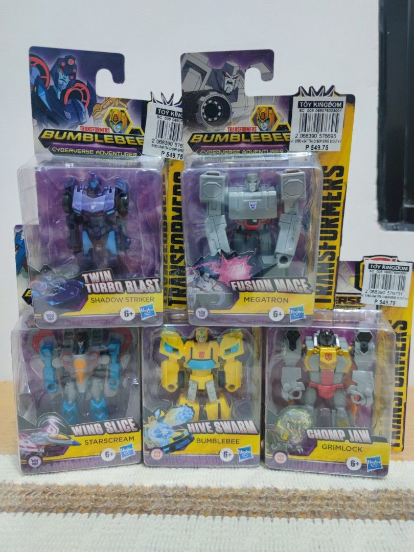 Transformers Bumblebee Cyberverse Adventures Set (Category: Action & Battle Toys) located in Manila. Submitted by kenslie (Listing ID 1369271642, Image 1). Description: Sold per set for only 1k..