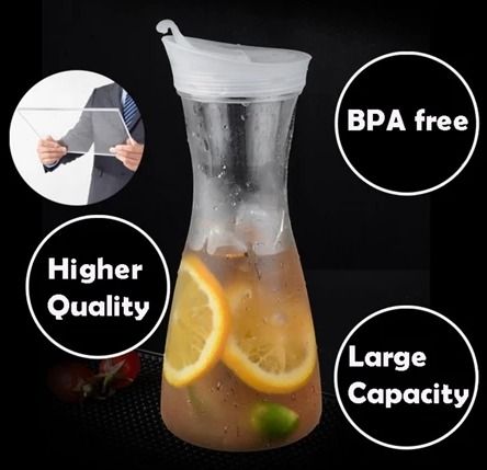 Water Jar Water Pitcher 1.6L Water Jug for Cold Water Large
