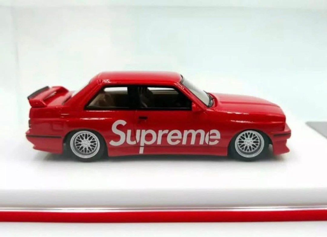 1:64 BMW M3 E30 Supreme Diecast Model (Category: Vehicle & Diecast Models) located in Las Pinas. Submitted by astro_20 (Listing ID 1369384102, Image 2). Description: 🔥🔥🔥Scalemodel BMW M3 E30 Supreme BNIB - 3.5k. LBC Cop (Sf) or Lalamove/Grab/Renier At Buyers Booking. MOP: BPI or Gcash. Item Loc: Las Pinas City. Pls do not haggle for the price. Thank You!.