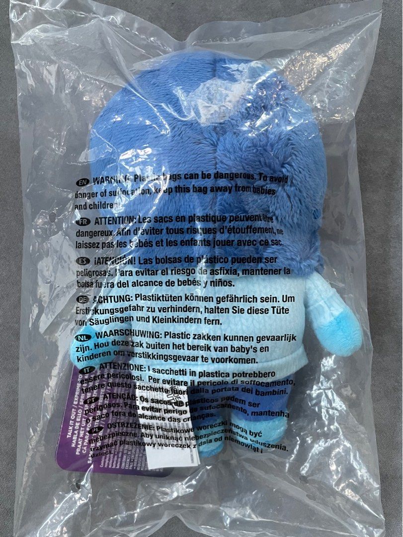 7.5” Inside Out 2 Sadness Talking Plush from USA (Category: Plushies & Soft Toys) located in Quezon City. Submitted by mixnmatchmnl (Listing ID 1369412516, Image 2). Description: Below are some of the phrases mentioned by Sadness when pressed: “Aww, that’s nice” “Oh no, not me” “Oh no. And what do we do now?” “Wow, that was really impressive.” “Uh-oh”.