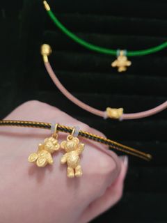 Golden pendant rope bracelet disney duffy and friends63008924703235110