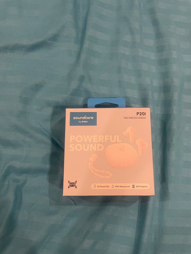 ANKER soundcore p20i (Category: Earphones) located in Caloocan City. Submitted by chraefm (Listing ID 1369471529, Image 1). Description: never used.