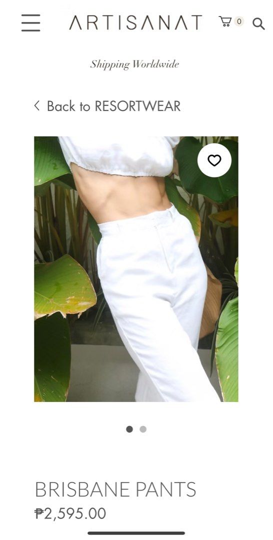 Artisanat Brisbane Pants S (Category: Other Bottoms) located in Marikina City. Submitted by declutterisse (Listing ID 1369398969, Image 1). Description: Used thrice. Just kept. Would need to be steamed to remove the creases. Nice linen material. High-waisted. This is size S (pls see photo for size chart). For reference, I'm 5'4 and this ends right before my ankles. My waist is around 27-28, it still fits but medyo tight. Better fit for 25-26. Rfs