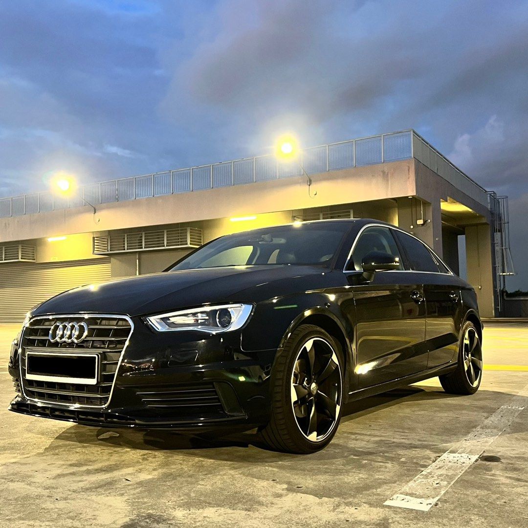 Audi A3 Sedan 1.4 TFSI S-tronic Ambiente (A) (Category: Used Cars) located in Singapore. Submitted by helixleasing (Listing ID 1369475035, Image 1). Description: ☝🏻 One Transfer Count! ✨ Vehicle Well Maintained, Interior and Exterior in Good Condition 💺 Leather Seats ⛽️ Fuel Efficient 🛞 Michelin Tyres 🚗 Reverse Sensor, Parking Assist 💰 In House Loan/Bank Loan available 🚙 Trade-ins available 💬 View and test for yourself! DM to book an appoi
