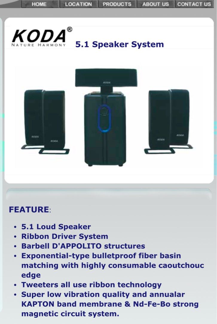 BRAND NEW KODA SPEAKERS (Category: Soundbars, Speakers & Amplifiers) located in Singapore. Submitted by gossipggurl (Listing ID 1369342081, Image 1). Description: BRAND NEW Koda AS8808 8” 2-Way Coaxial Speakers (Unopened Box) - box size is 54x46x73cm - retail price $100+ letting go for $80 (price negotiable) - self collect from Serangoon .