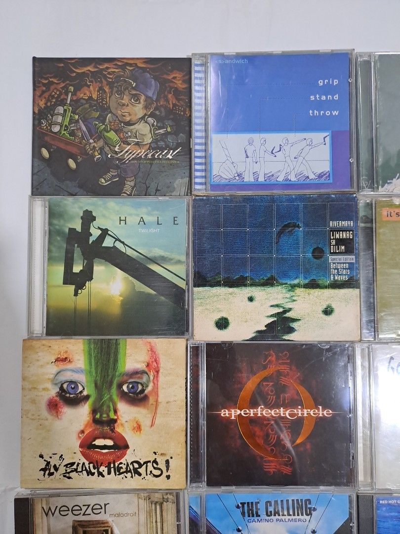 CDs for Sale!!! (Category: CDs & DVDs) located in Las Pinas. Submitted by cobieshop (Listing ID 1369441864, Image 2). Description: CDs for Sale!! First to Pay ! *TYPECAST How Your Influence Betrays You/ Mint/P 550 *SANDWICH Grip Stand Throw /NMint^^##RESERVED##^ *GARY V One to One/Sealed/P250 *GINO PADILLA Silent Heart/Sealed/P250 *HALE Twilight/Mint/P 400 *RIVERMAYA Liwanag Sa Dilim/VG++/P400 *RIVERMAYA It's Not Easy Being Green/NMint^^##RESERVE