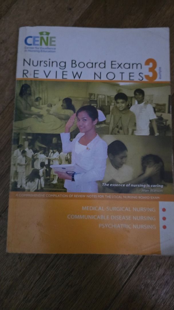 CENE Nursing Board Exam Review Notes Volume 3 (Category: Textbooks) located in San Pablo. Submitted by mvicb (Listing ID 1369340648, Image 1). Description: Very helpful when I took the boards 🥰.