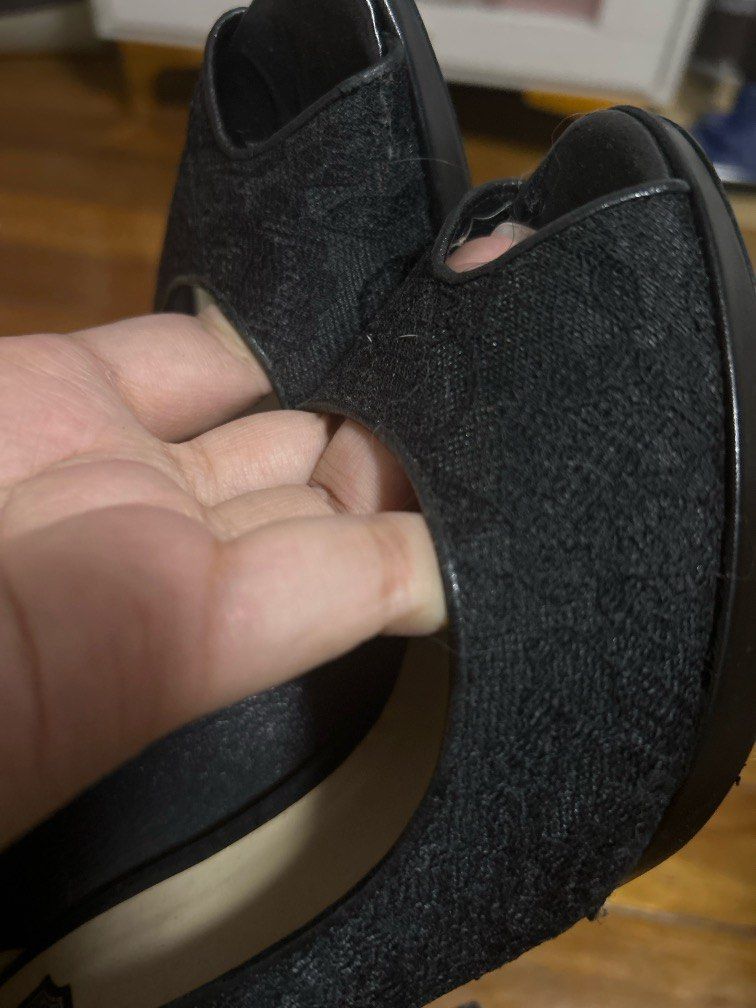 Christian Dior lace heels black (Category: Sneakers & Footwear) located in Quezon City. Submitted by dashandchloe (Listing ID 1369436845, Image 3). Description: Christian Dior Black Lace heels Made in italy Size 39 1/2.