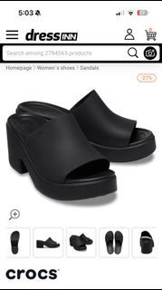 Crorcs brooklyn slide heel sandals