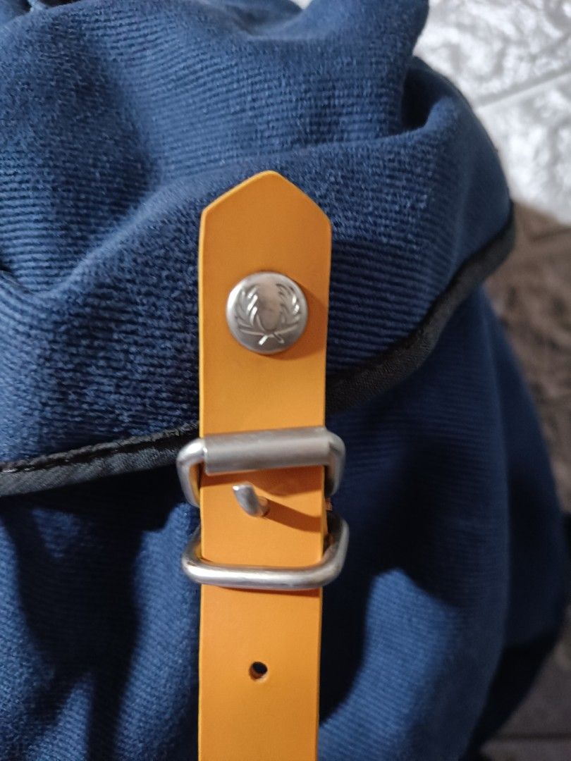 For Sale Vintage Fred Perry Utility Back Pack (Category: Backpacks) located in Quezon City. Submitted by champshop (Listing ID 1369325490, Image 3). Description: 📍 For Sale Vintage Fred Perry Utility Back Pack📍 - No issues (see pics, color may vary due to lighting) - good for outing/school bag - location: Quezon City, Commonwealth ave - mode of payment: Gcash or COD via Lalamove (del fee to be paid by buyer) Selling for 2,200 pesos only! Slight