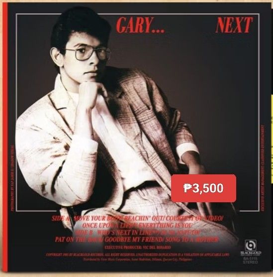 Gary valenciano (Gary next) vinyl (Category: Vinyls) located in Manila. Submitted by ramonrobin.cruz (Listing ID 1369333078, Image 1). Description: Gary valenciano (Gary next) vinyl = ₱3,500 brand New sealed made in Germany.