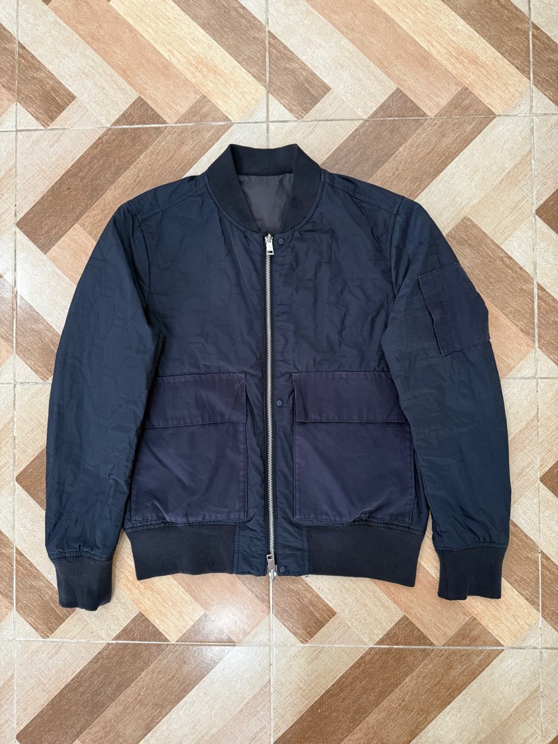 Men's Reversible Bomber Jacket - Tropical Macaw - Tealwing