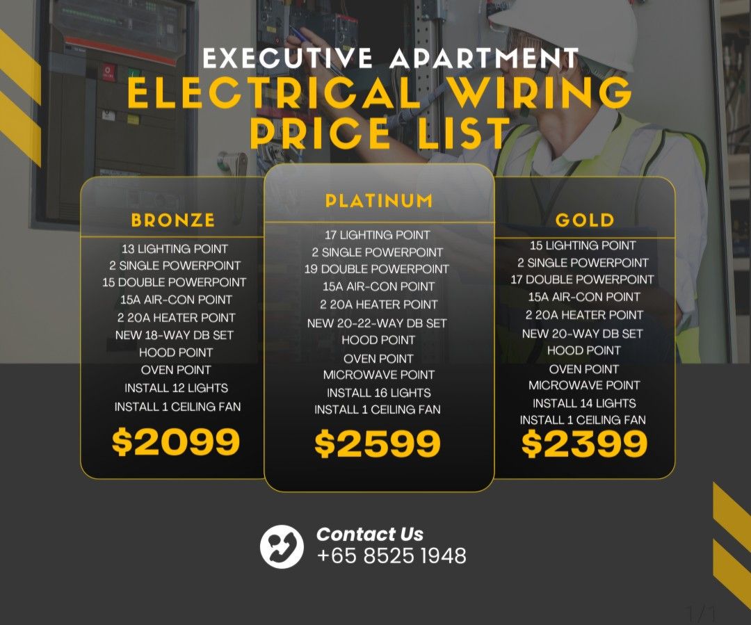 Electrical/Bto HDB rewiring/Direct electrical services/Licensed electrician/Rewiring whole house/Lighting and electrical/Certified electrician62863093326977113
