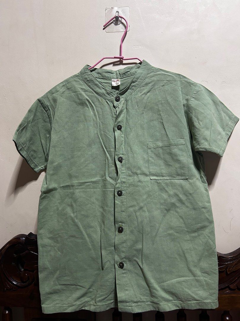 HTP Chinese Collar Top for Kids (Category: Babies & Kids Fashion) located in Marikina City. Submitted by theapot628 (Listing ID 1369371845, Image 1). Description: Sage Green 10T.