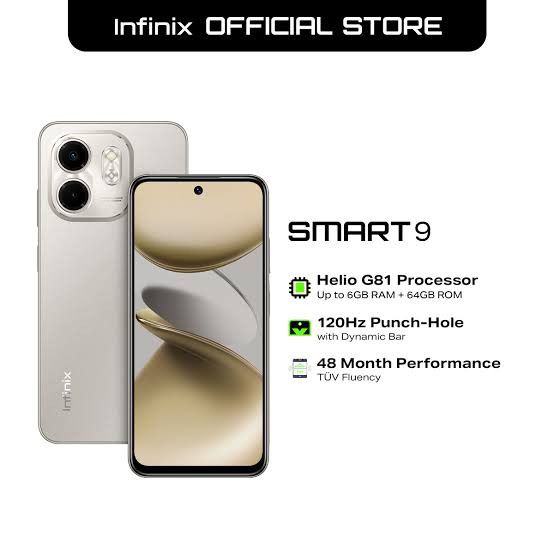 Infinix Smart 9 128gb (Category: Android Others) located in Caloocan City. Submitted by beautyhour24155 (Listing ID 1369418064, Image 1). Description: Halos Bnew pa 1 month palang di pa masyado nagagamit. pang cash in cash out ko lang Ng gcash complete with box. Test all you want Delivery or Meet Up.