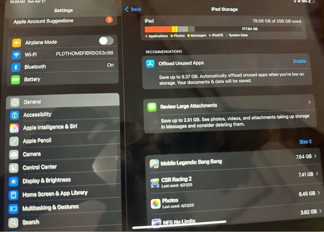 Ipad 5th Gen (Category: iPad) located in Calamba. Submitted by relativity29 (Listing ID 1369443267, Image 2). Description: Rush sale Negotiable Meetups around manila.