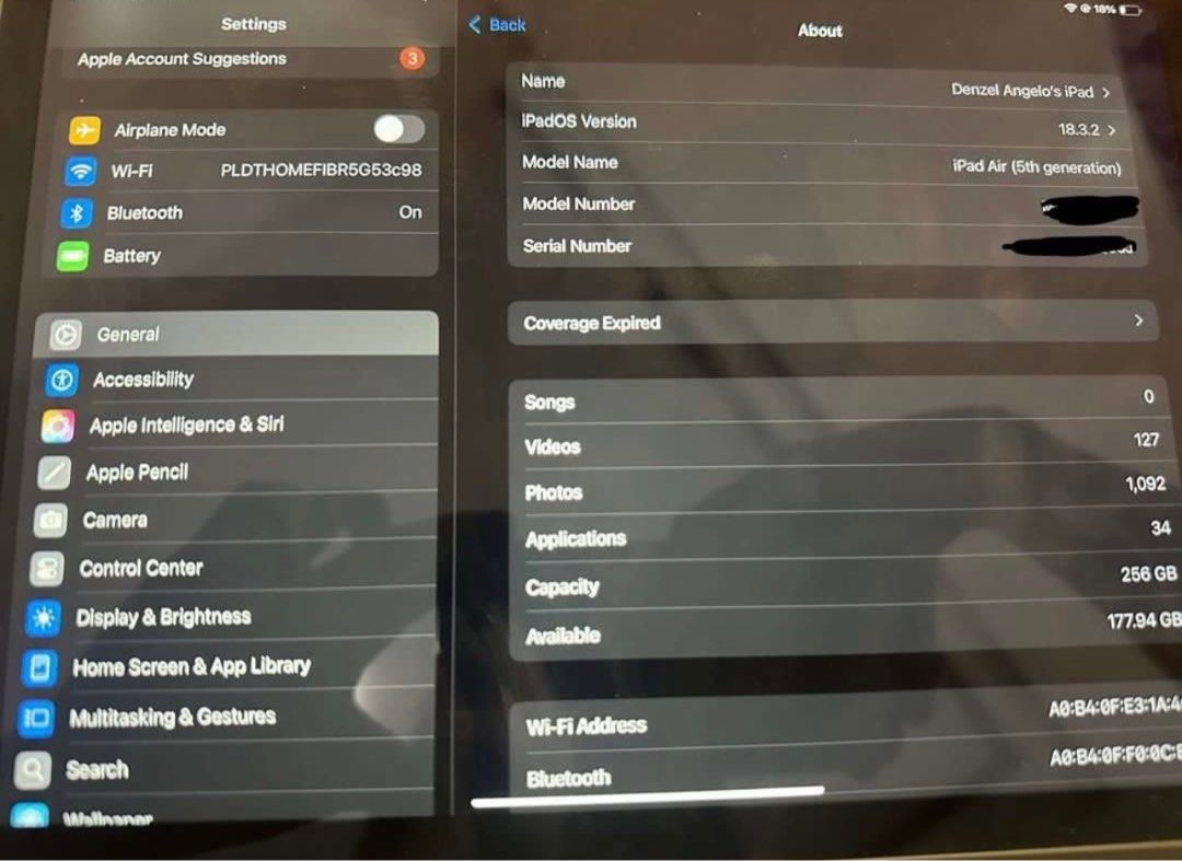 Ipad 5th Gen (Category: iPad) located in Calamba. Submitted by relativity29 (Listing ID 1369443267, Image 3). Description: Rush sale Negotiable Meetups around manila.