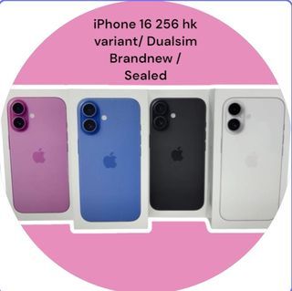 iPhone 16 256 hk variant /Dualsim