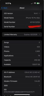 iPhone 16 Pro Max