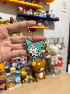 kuromi rubber keychain