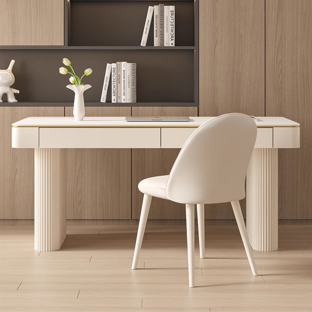 MAS-2983 Masdio Modern Sintered Stone Study Table, Furniture & Home ...