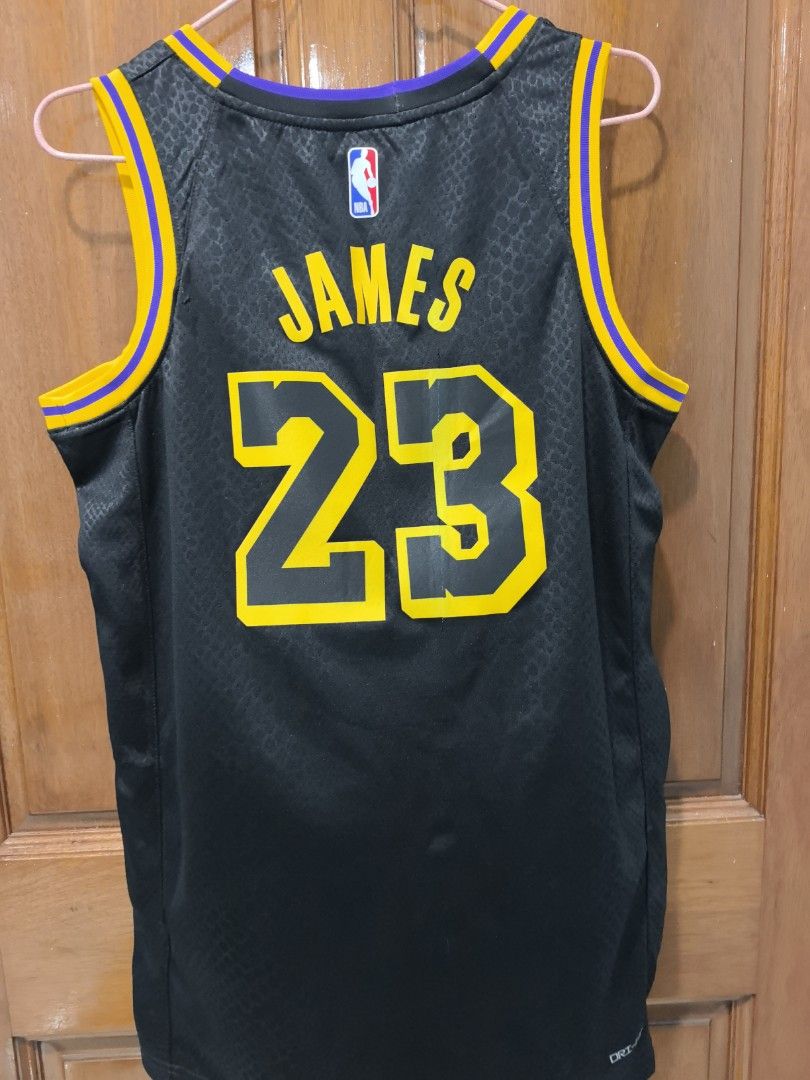 lebron james black mamba jersey authentic