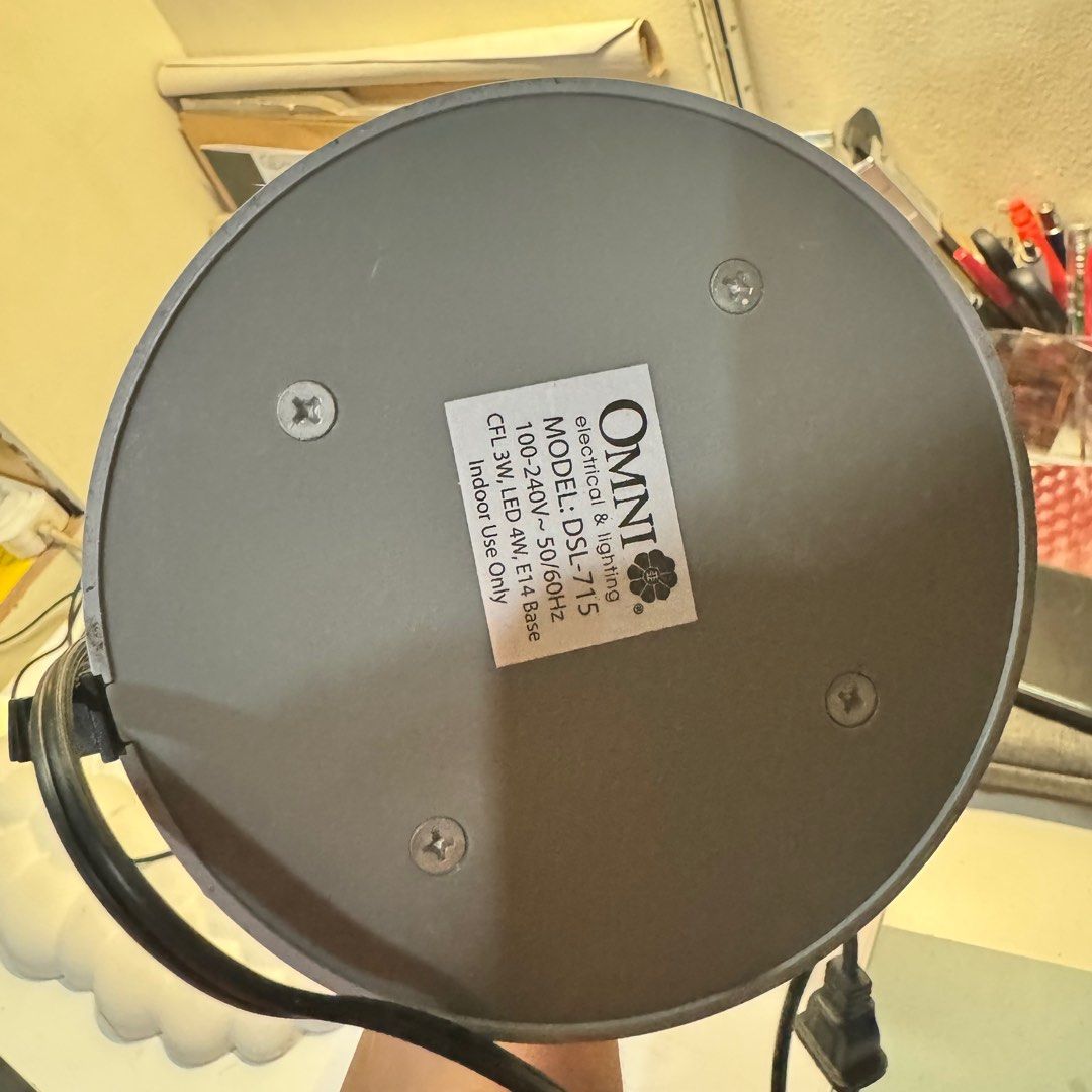 *SALE* OMNI Red classic study table bright modern chic lamp (Category: Lighting) located in Makati City. Submitted by closetsquad (Listing ID 1369448406, Image 3). Description: ☀️ GARAGE SALE; authentic items! ☀️ Condition: 9/10 🌸 RFS: Decluttering 🌸 Discounts if buying 2 or more items ⬇️⬇️⬇️ PLS READ ⬇️⬇️⬇️ 🌺 NO returns / NO refunds / NO swaps 💸 MOP: BPI / GCASH only 🚚 95 SF MM / 150 GMM & LUZ / 180 VISMIN 🛵 NO picking of courier / orange 