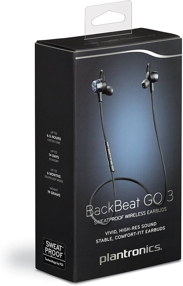 Plantronics Backbeat Go 3 In-Ear Headset + charging pouch63060897721603114