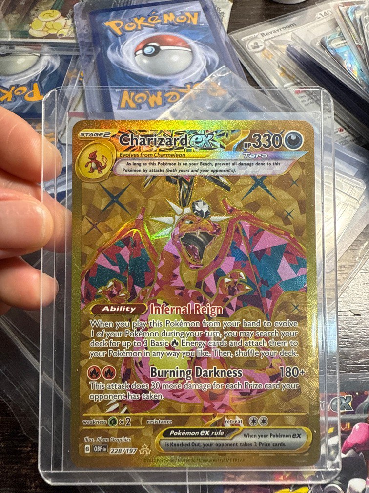 here's the hyper-rare charizard-ex code in pokemon tcg... PENDING Pokemon TCG Charizard Ex Hyper Rare Gold Card 228/197 (WTS/WTT ...