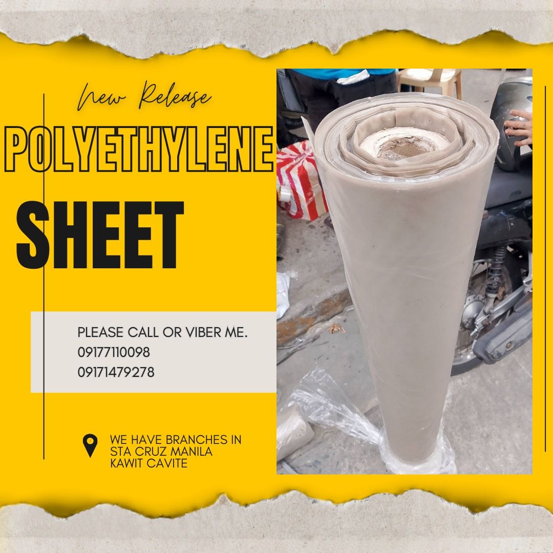 Polyethylene Sheet Plastic (Category: Construction & Building Materials) located in Manila. Submitted by joeyroque09 (Listing ID 1369365235, Image 1). Description: 0-9-1-7-7-1-1-0-0-9-8 .