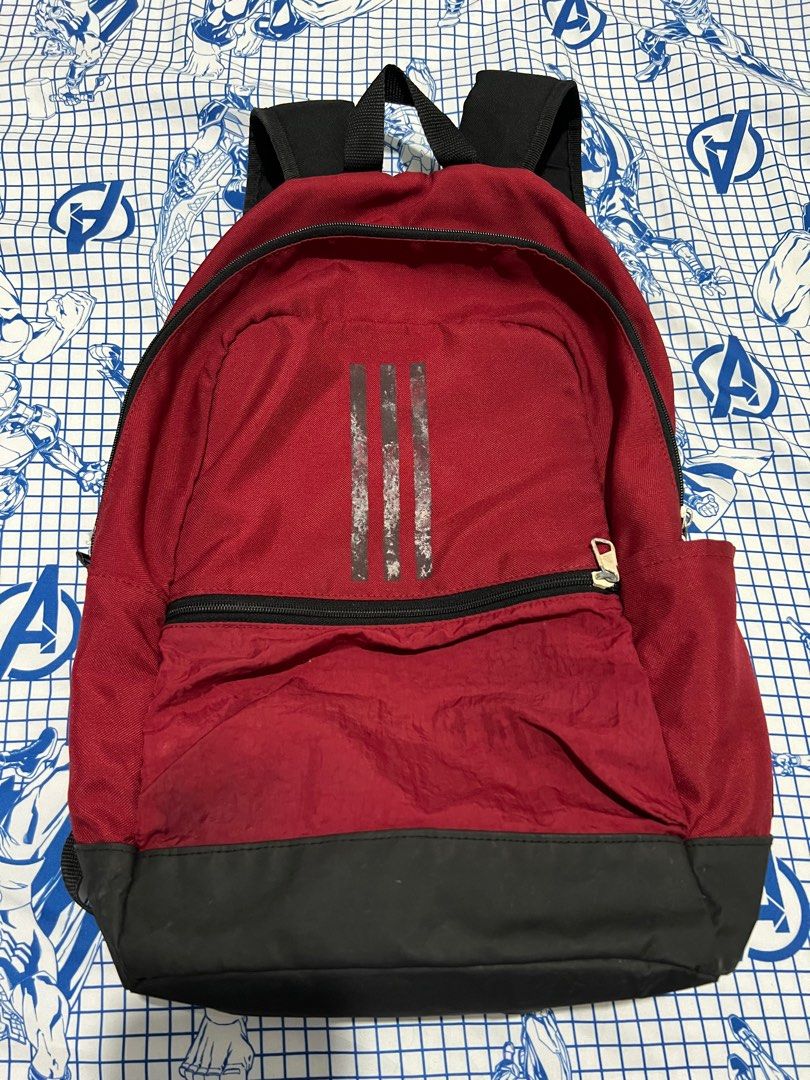 Preloved Adidas Light weight backpack (Category: Backpacks) located in Caloocan City. Submitted by stay_sassy (Listing ID 1369333394, Image 1). Description: Authentic Adidas bag. Please manage your expectation since this a preloved item. All the flaws are indicated in the picture but still usuable. Needs wash. .