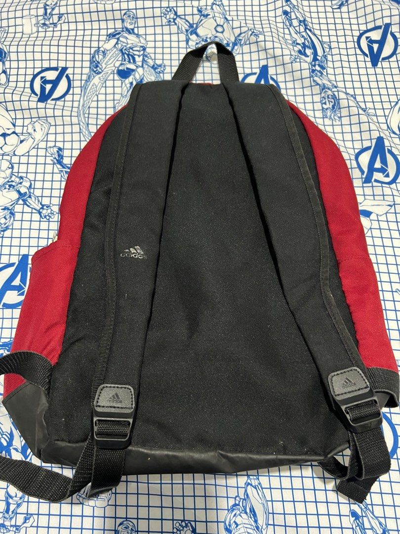 Preloved Adidas Light weight backpack (Category: Backpacks) located in Caloocan City. Submitted by stay_sassy (Listing ID 1369333394, Image 2). Description: Authentic Adidas bag. Please manage your expectation since this a preloved item. All the flaws are indicated in the picture but still usuable. Needs wash. .