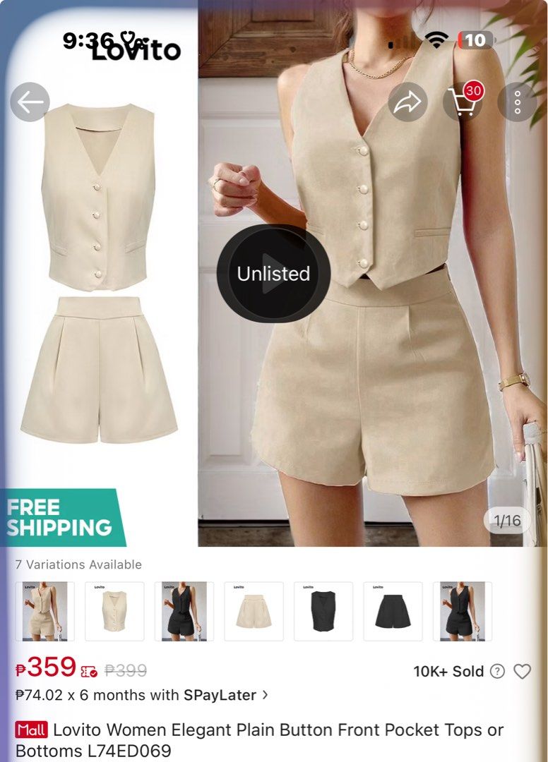 Preloved coords (Category: Sets or Coordinates) located in Cavite. Submitted by megspan (Listing ID 1369326952, Image 1). Description: Preloved coords, bought in Lovito. Worn only once..