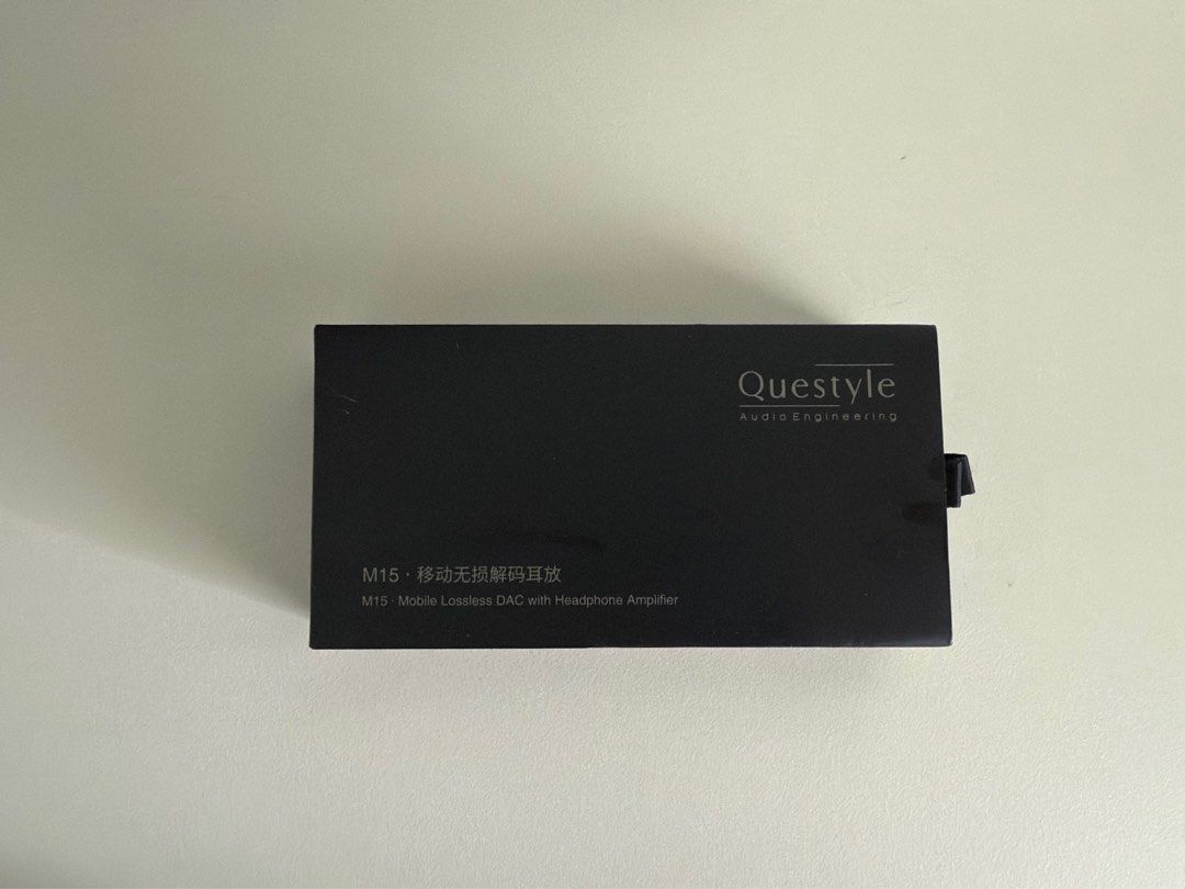 Questyle M15 Portable USB C to 3.5mm/4.4mm DAC and Headphone Amplifier (Category: Portable Audio Accessories) located in Singapore. Submitted by elnino9_ (Listing ID 1369325911, Image 1). Description: Questyle M15 Portable USB C to 3.5mm/4.4mm DAC and Headphone Amplifier Bought from Sam Audio. Rarely used, with box and all accessories. .
