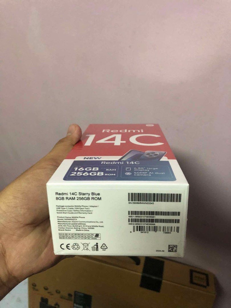 Redmi 14c (Category: Xiaomi) located in Cotabato. Submitted by titomg (Listing ID 1369479105, Image 1). Description: brand new, never used.