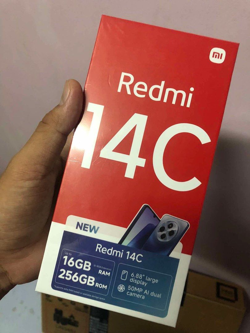 Redmi 14c (Category: Xiaomi) located in Cotabato. Submitted by titomg (Listing ID 1369479105, Image 2). Description: brand new, never used.