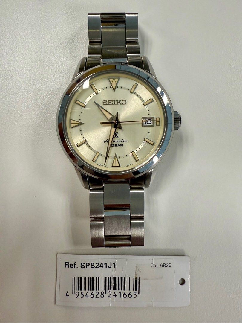 FIXED PRICE - Seiko Prospex Alpinist SPB241 (Category: Men's Watches) located in Taguig. Submitted by speedforce101 (Listing ID 1369369250, Image 3). Description: FIXED PRICE! FIXED PRICE MEANS THIS IS THE FINAL PRICE. Made in Japan Purchased Oct 2022 70 hours power reserve Full-specs and online price here: https://shop.seikoboutique.com.ph/products/prospex-spb241j1 Boxed set of extra links, hang tag, instruction guide, warranty booklet, warranty