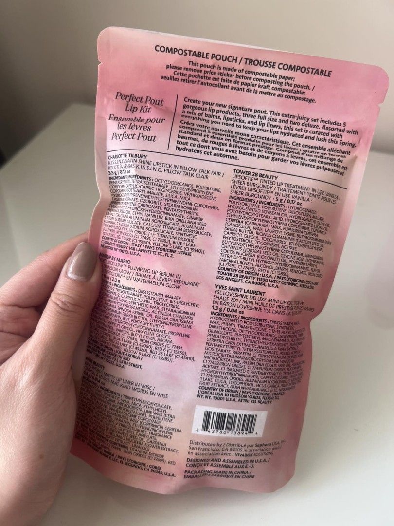 Sephora Perfect Pout lip kit (Category: Makeup) located in Manila. Submitted by arianne0828 (Listing ID 1369321910, Image 3). Description: sealed pouch sephora lip set pickup : binondo.