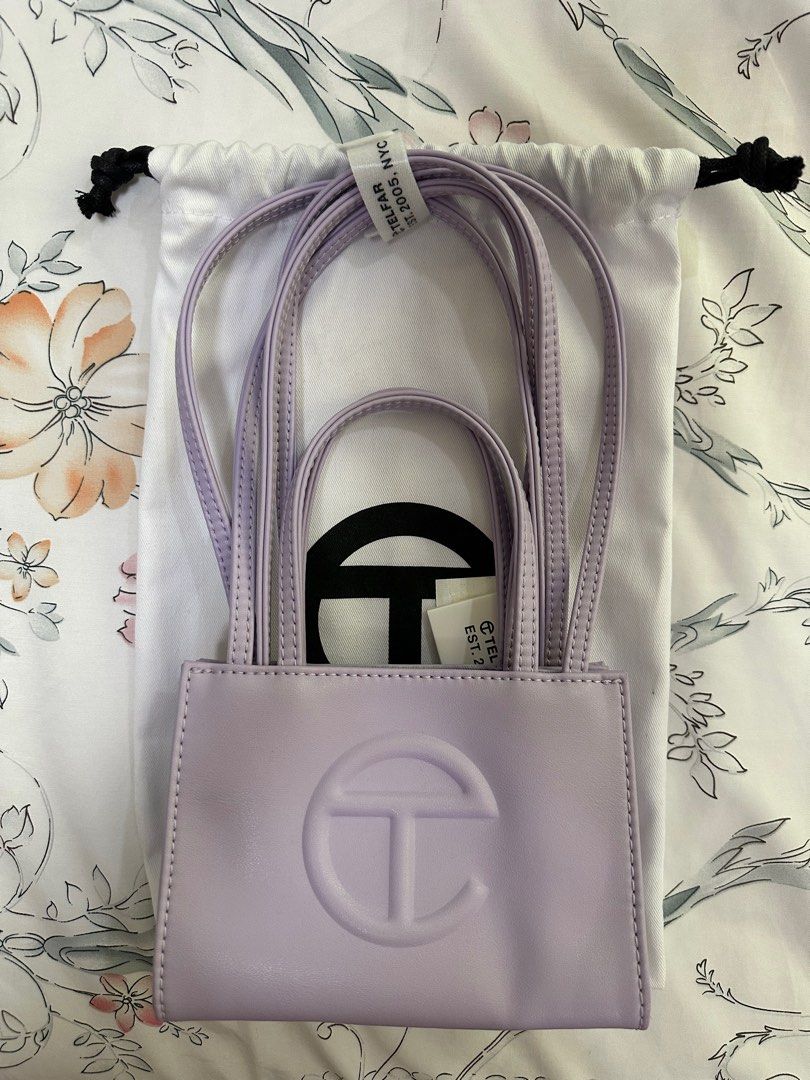 Small Telfar Bag in Lavender (Category: Cross-body Bags) located in Angeles City. Submitted by shell01 (Listing ID 1369377596, Image 2). Description: With dust bag and removed tags .