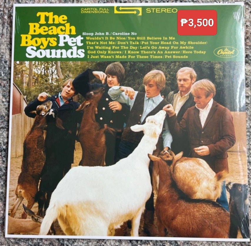 Beach Boys - Pet Sounds remastered vinyl (Category: Vinyls) located in Manila. Submitted by jhenaloymerchandise (Listing ID 1369651920, Image 1). Description: Beach Boys - Pet Sounds remastered vinyl = ₱3,500 brand New sealed made in eu.