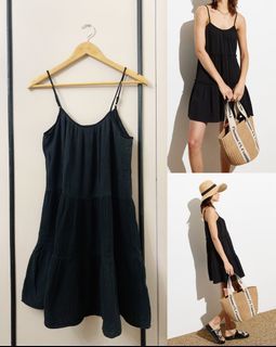 BLACK DRESS | BEACH FLOWY DRESS | SHORT SUMMER DRESS| ELEGANT BABYDOLL DRESS| EVENTS PARTY DRESS | WEDDING GUEST DRESS | MINI SLEEVELESS SEXY DRESS | Y2K COQUETTE | CLASSY TEXTURED DRESS