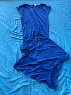 Blue Body-hugging Maxi Dress