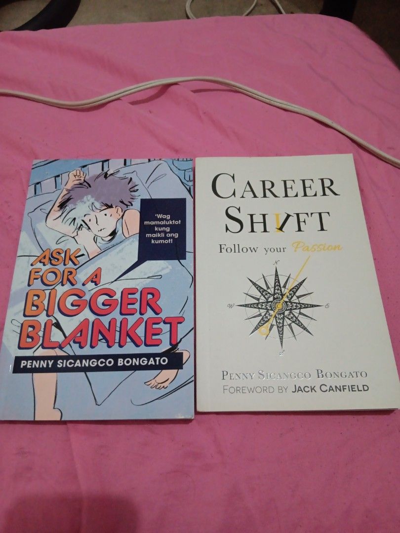 Both Penny Sicangco Bongato Books (Category: Storybooks) located in Dagupan City. Submitted by bsb89 (Listing ID 1369623008, Image 1). Description: Career Shift Orig Price: 387 Ask for a bigger blanket: 395.