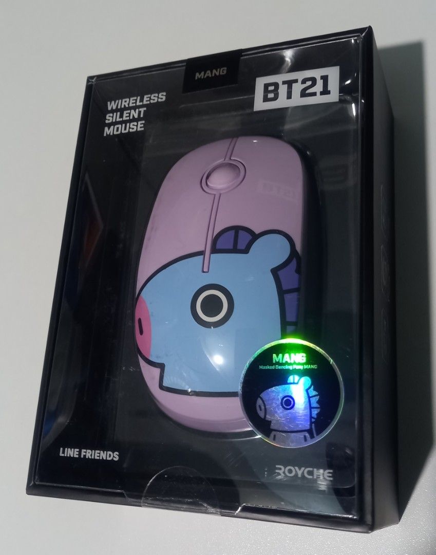 BT21 Retro Mouse-Mang (Category: Mouse & Mousepads) located in Las Pinas. Submitted by mileys_05 (Listing ID 1369645805, Image 2). Description: BT21 Retro Mouse-Mang. Onhand from Korea. New and Sealed..