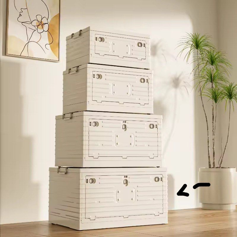 Collapsible storage box (Category: Storage Boxes & Baskets) located in Manila. Submitted by musicamae (Listing ID 1368179925, Image 1). Description: I need to declutter because of moving out. 1pc per container Almost similar size to a trolley..