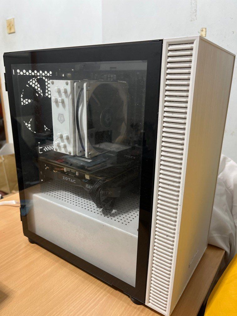 custom pc (Category: Desktops) located in Singapore. Submitted by n20liang (Listing ID 1369624849, Image 1). Description: Selling my beloved custom pc. Specs as follows, Ryzen 5 3600 Processor - 6 cores 12 threads MSI B450M Bazooka Max Wifi Motherboard ID-Cooling SE-224 XT White CPU Cooler Zotac RTX 2060 OC 6GB Graphics Card 16GB (2 x 8GB) Klevv Bolt X DDR4-3200 RAM Aigo 650W 80+ Bronze PSU Lexar NM610 250GB M.2 NVMe SSD Toshiba 1TB HDD Tecware N